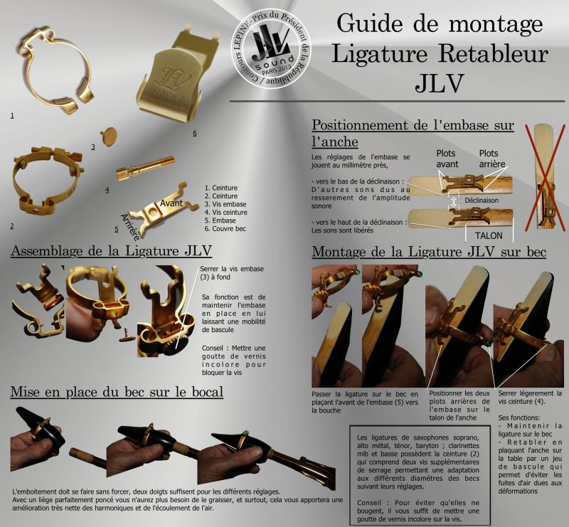 Ligature saxophone JLV JLV JLVS L'Atelier D'Orphée